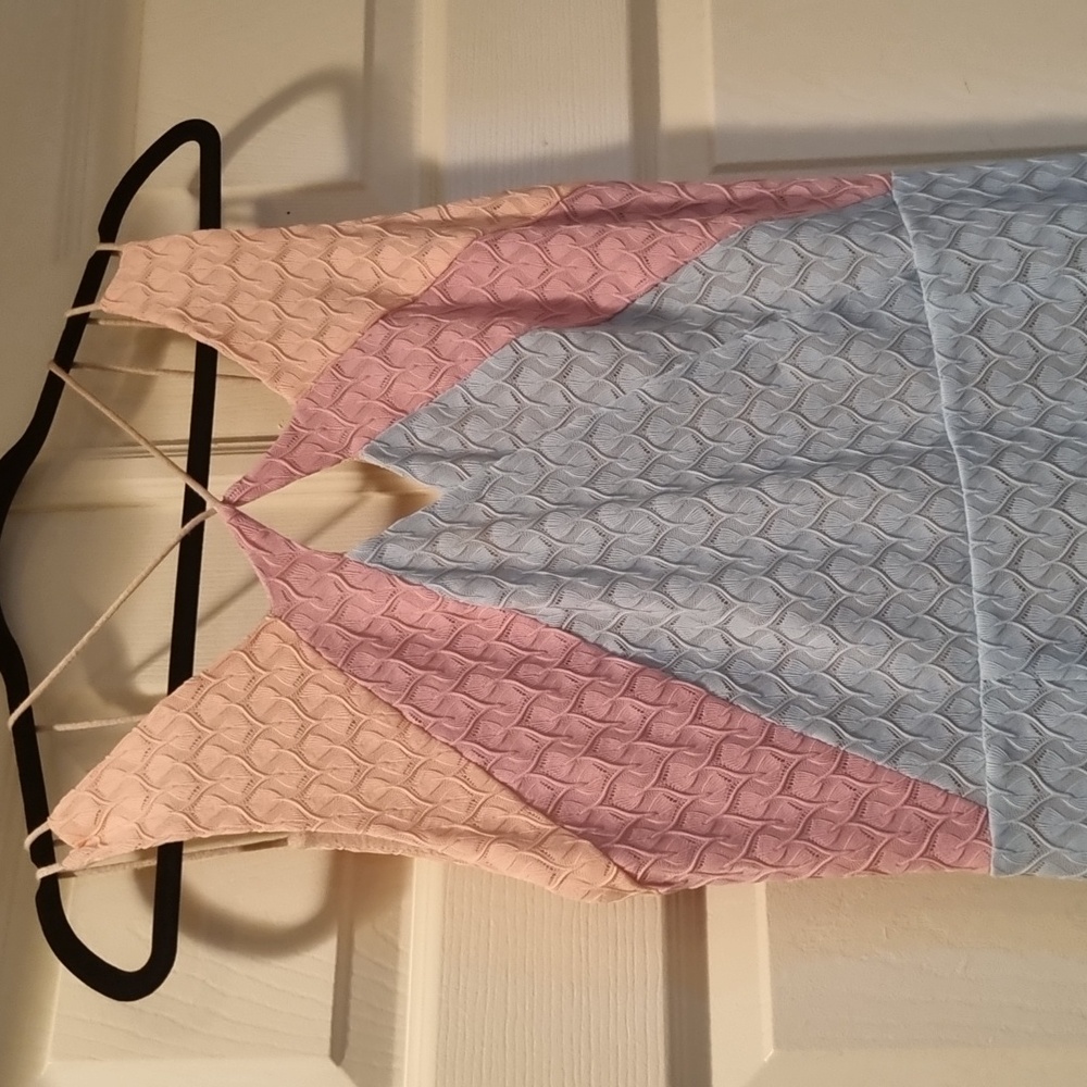 Greylin Knit Midi Colorblock Dress Size Medium - Picture 4 of 14